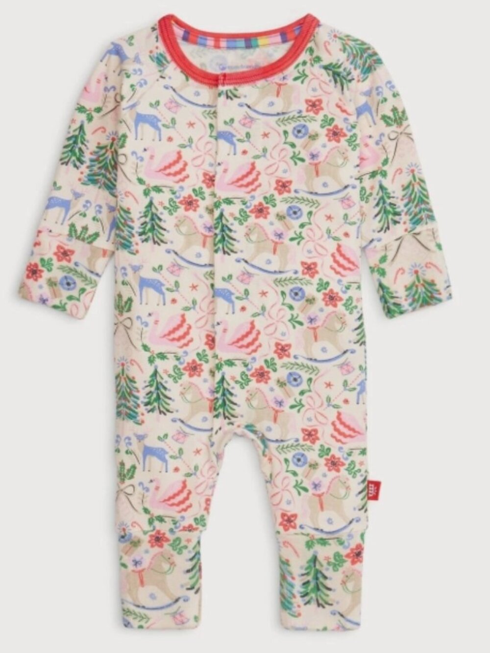Magnetic Me "Sugar Plum Dreams" Magnetic Modal Convertible Coverall 3-6 Months